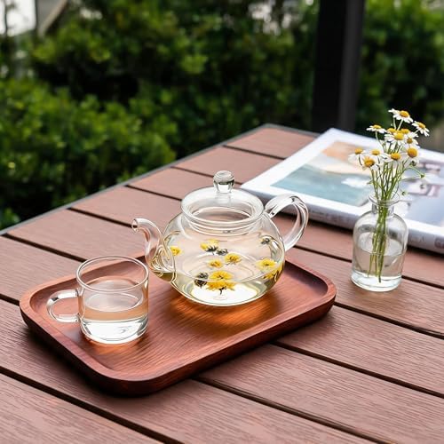 Coffee Table Serving Tray,Decorative Food Trays for Breakfast,Tea,Snacks - Image 5
