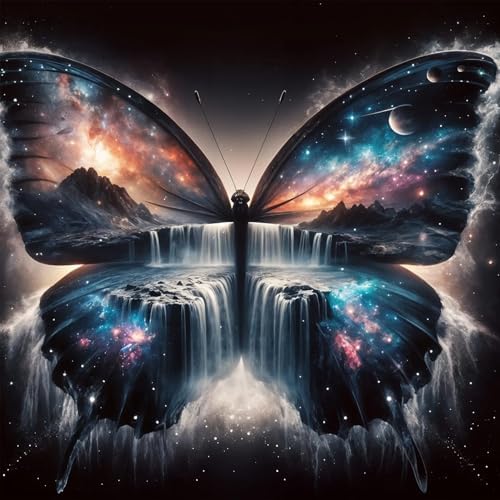 Diamond Art Kits for Adults, Butterfly Diamond Art Painting Kits for Adults by croshom