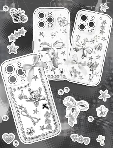 RQAYE Junk case charms,junk case Kit for Customizing Diy Cases,With Cute Bow,Flatback Pearls,Letter Beads, Aesthetic Big Decor for Personalization - Image 6