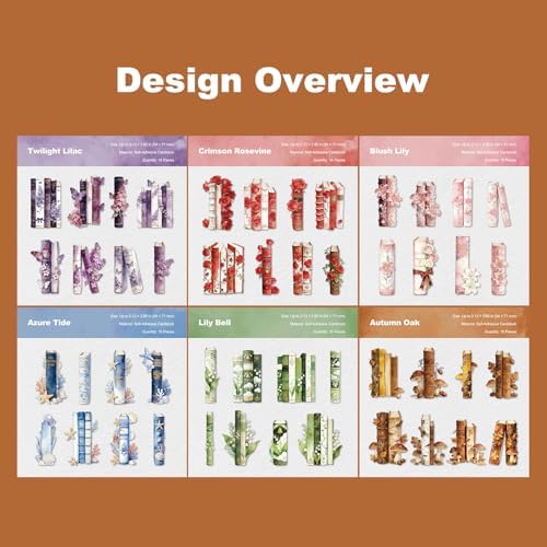 96 Pcs Vintage Book Spine Stickers for Scrapbooking - Image 4