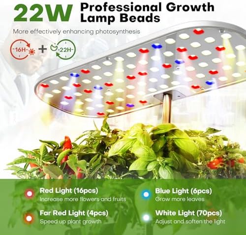 Ahopegarden Hydroponics Growing System: 12 Pods with Touch Control Panel - Image 2