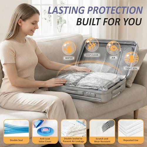 Vacuum Storage Bags with Hand Pump, Vacuum Seal Space Saver Bags,25 Combo - Image 5