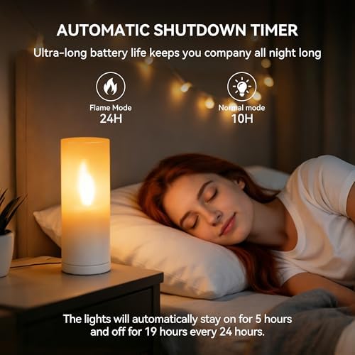 Remote Controlled Flame Lamp, 13 Color Rechargeable, 1 PC - Image 4