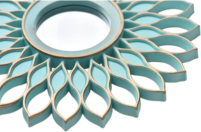 Small Round Decorative Mirrors Pack of 3 for Room & Home | Green Circle Mirrors Modern Wall Decor Gifts for Women & Moms