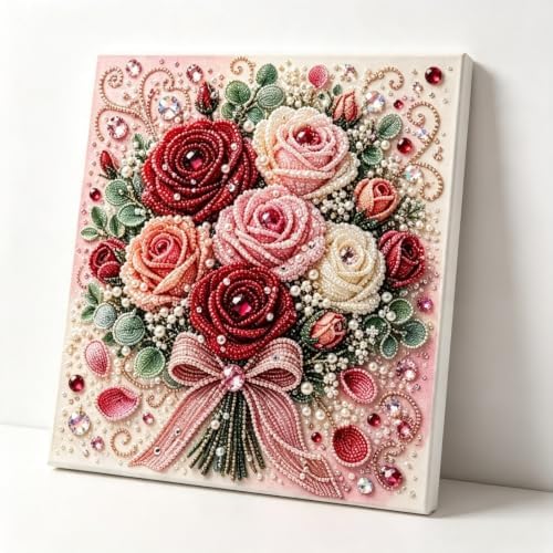 DIY Pearl Art Kit for Adults (Roses) by Unknown