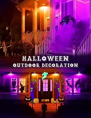 JandCase Halloween Orange Purple LED Light Bulbs Outdoor Decor[4 Pack] - Image 5