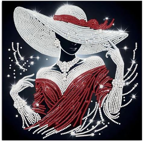 HITO Woman Pearl Diamond Painting Kits for Adults Pearl Diamond Art Kits by HITO