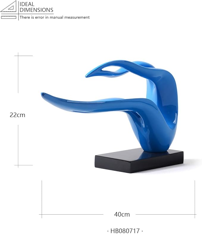 HAUCOZE Modern Sculpture Decor Abstract Statue Figurine Woman Arts Gifts Polyresin Crafts 15.7 inch