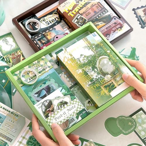ETERLVTURE Literary Minimalist Series Scrapbook Supplies Kit (2 Styles), DIY Journaling & Diary Decorative Craft Set, Creative Birthday Gift for Women (A) - Image 2