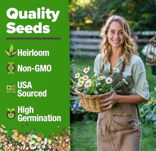 HOME GROWN 6 Medicinal Herb Variety Vault 2000+ Seeds Garden Kit - Image 2