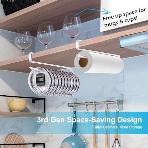 2 Pack Tumbler Lid Organizer for Corner Cabinets, Holds 24 Lids (white) - Image 3