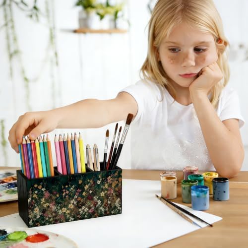 Moody Floral Pen Pencil Holder for Office Desk Accessories Decor - Image 5