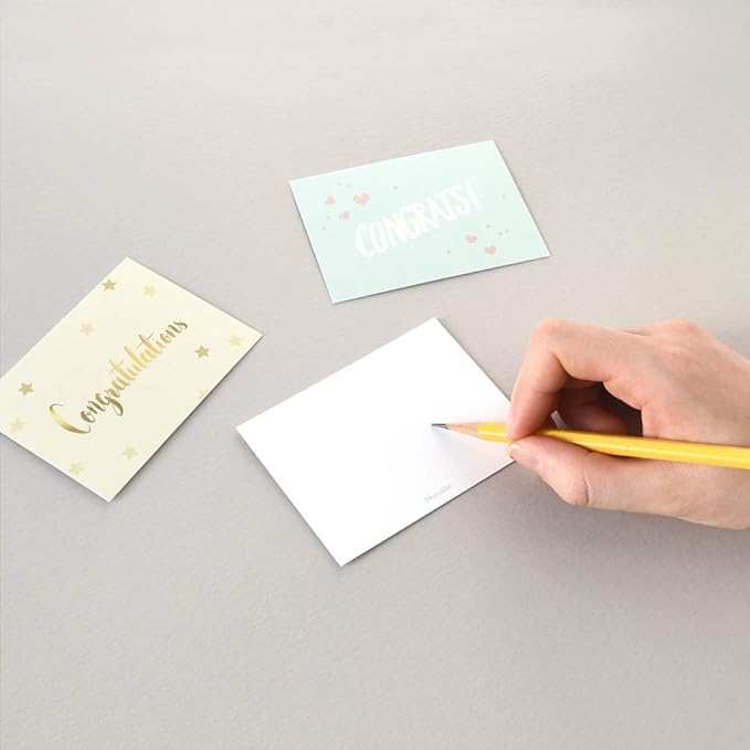 Monolike Day-by-day Card, Congratulations - Mix 36 Mini Single cards, 36 envelopes, 36 stickers Package