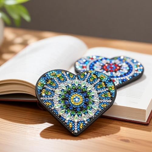 8 PC Diamond Art Painting Bookmark for Adult Craft Gem Bedazzle Kit Women - Image 2