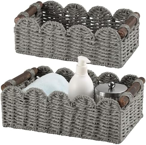 Wicker Baskets for Organizing Toilet Paper Storage Basket by Unknown
