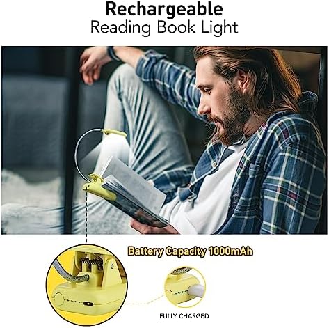 VAVOFO Rechargeable Reading Light, Clip on Book Light for Reading in Bed - Image 5
