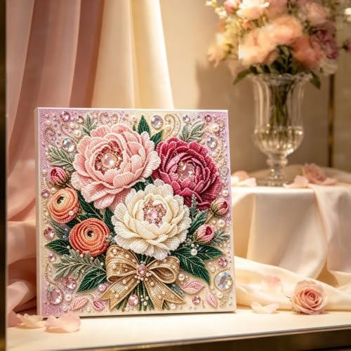 DIY Pearl Art Kit for Adults (Peonies) - Image 3