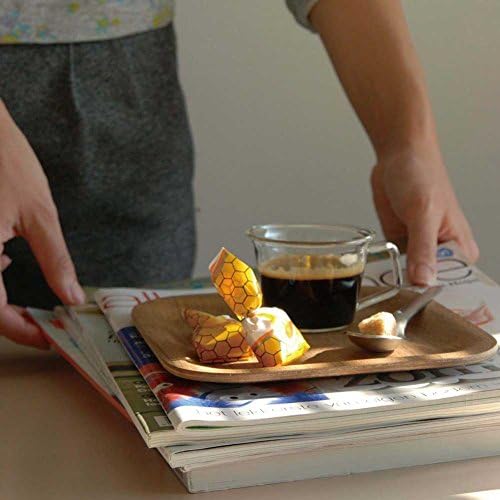 KINTO 45152 Non-Slip Tray, 12.6 x 9.4 inches (320 x 240 mm), Teak - Image 6