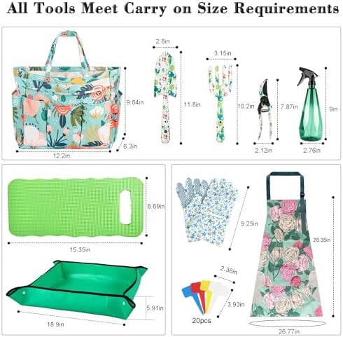 Garden Floral Tool Set with Tote, for Women Plant Lovers - Image 2