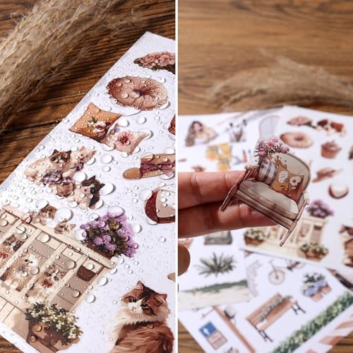 A5 Size Journaling Stickers - 200 Pre-Cut Washi Stickers for Junk Journal & Scrapbooking - Image 5