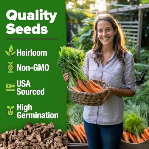HOME GROWN Tendersweet Carrot Seeds, 3,000+ Seeds, Daucus carota sativus - Image 3