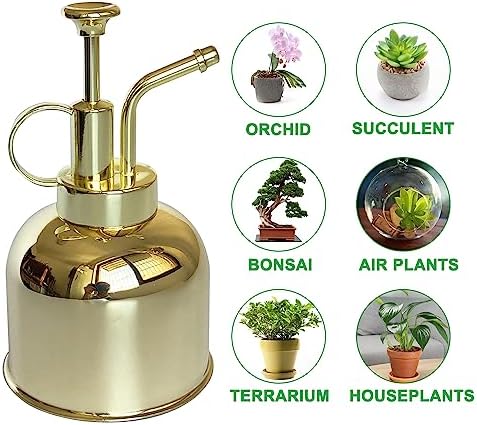 Stainless Steel Plant Sprayer, Small Watering Can Modern Gardening Tool for Indoor Potted Plants Watering and Spraying - Image 6