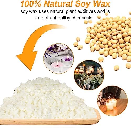 BBAXI Candle Making kit - 32 OZ/900 ML Pouring Pot, 16 OZ Soy Wax - Image 5