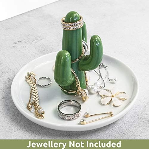 OSOPOLA Ceramic Cactus Jewelry Tray Ring Holder Dish Key Tray - Image 5