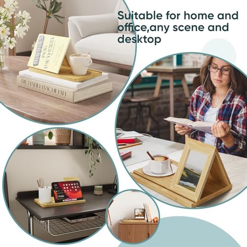 Semiocthome Picture Frame Phone Docking Station with Book Rest, Desk Nightstand Organizer, Present for Men Birthday Anniversary Ideas - Image 3