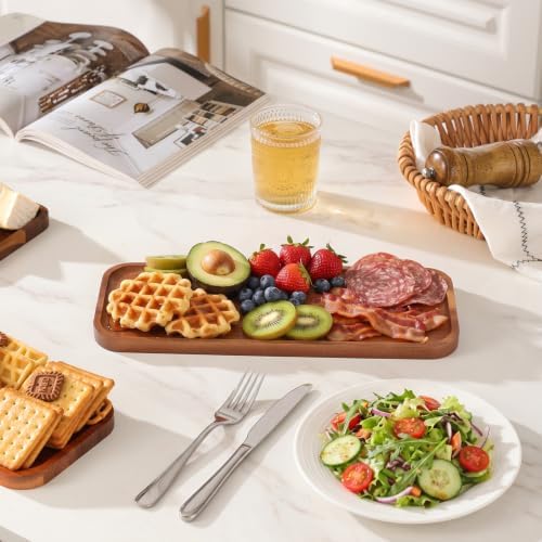 Small Wooden Tray and Platter, Mini Charcuterie Boards, 14"x6.5" - Image 6
