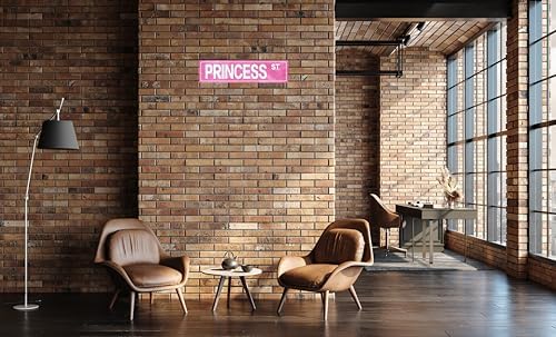 Retro Girl Pink Tin Metal Sign Princess Statement Wall Decor for Home Vintage Bar or Dorm Unique Gift Idea for Friends 4x16 in - Image 5