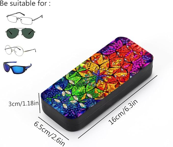 Leatrice 5d Diamond Art Kits for Adults Small Diamond Painting Kit Gem Art Paint by Diamonds Dots Eyeglasses Case DIY for Beginner Women