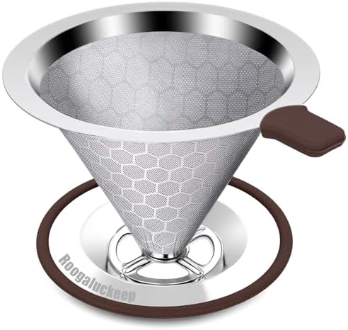 Pour Over Coffee Maker, Reusable Stainless Steel Filter by Unknown
