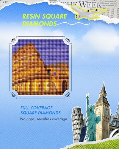 forever young Minigem World-Famous Landmark Diamond Art Kits, 5x7 Inch Card - Image 4
