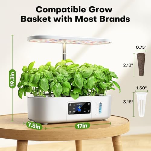 Ahopegarden Hydroponics Growing System: 12 Pods with Touch Control Panel - Image 5