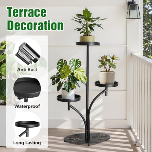 3 Tier Metal Plant Stand Indoor, for Patio, Living Room, Bedroom - Image 3