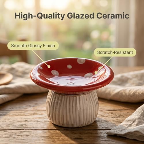Mushroom Ceramic Jewelry Ring Holder Dish 2-Piece Ring Trinket Storage Jar - Image 6