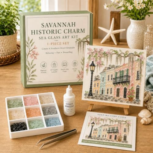 Timeless American Destinations Sea Glass Art Kit 5D Craft Mosaic (Style4) - Image 3