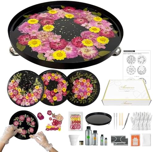 Auraeve All-in-One Resin Tray Craft Kit for Adults, Gift for Women by GooCarePetSupplies