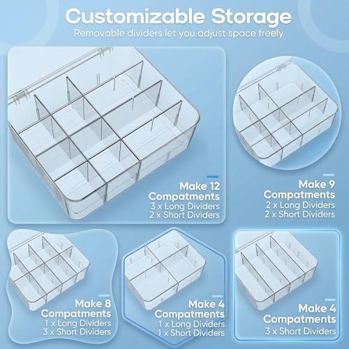 Tea Bag Organizer With Lid: Large Tea Box for Tea Organizer And Storage - Image 2