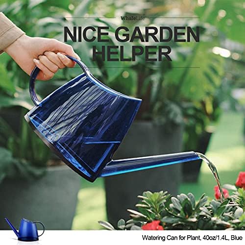 Small Indoor Plant Watering Can Long Spout 1.4L Blue - Image 5
