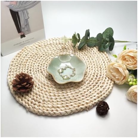 Ceramic Jewelry Tray,Leaf jewelry dish,Tiny Key Bowl,jewelry holder,small ring dishes holder,Jewelry Plate,trinket,nightstand decor for entryway table Home Decor gift for Mom women girls(Green) - Image 2