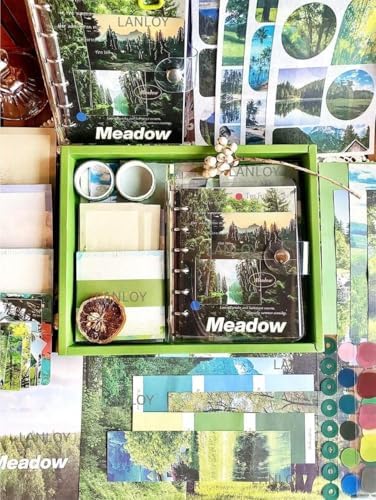 ATIRAMANIYA 346pcs Journal Supplies Kit Vintage Scrapbook Stickers Art Journaling Bullet Junk Journal Planners DIY Decoration Paper Stickers Craft Kits Notebook Collage Album (Meadow) - Image 7