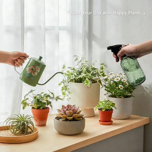 OFFIDIX Watering Can for Indoor Plants, Green Water Can Spray Bottle 2 Pack - Image 3
