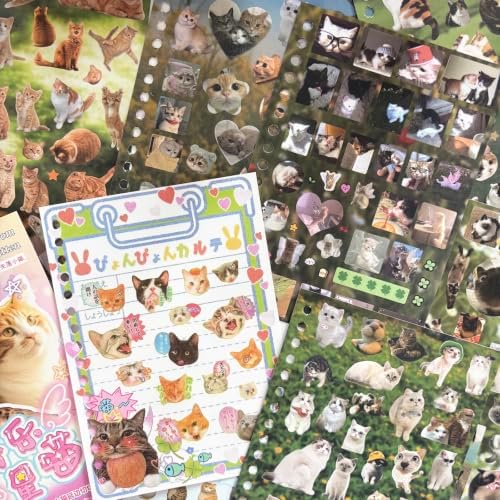 Japanese Sticker Book for Journaling Supplies,Cats Stickers for Planner - Image 6