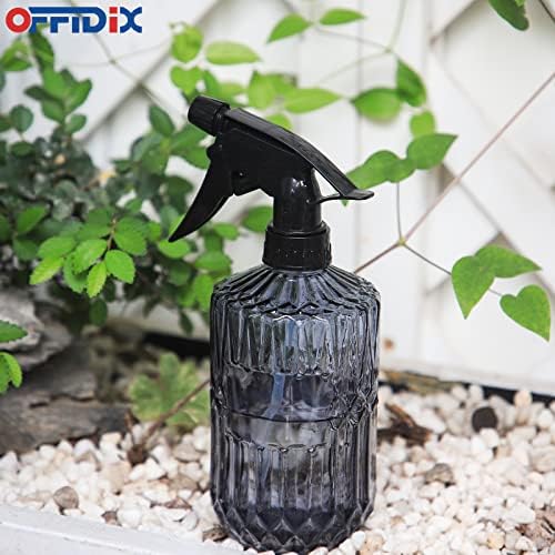 OFFIDIX Glass Spray Bottle, Grey Fine Mist Plant Mister 0.4L Water Can - Image 6