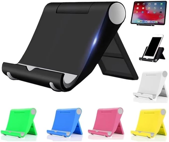 Flexible Foldable Cell Phone Tablet Desk Stand Holder Smartphone Mobile Phone Bracket for Mobilephone Stand (Yellow)
