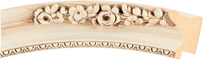 OVALCREST Rectangle Beveled Wall Mirror for Home Decor - Versailles Style - Antique White - 16x20 Outside Dimensions