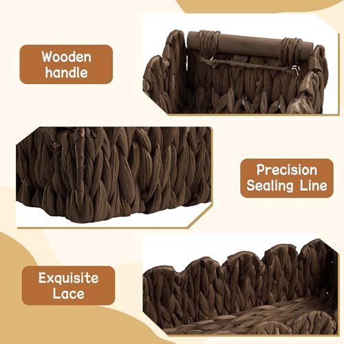 Bathroom Decor Basket for Toilet Paper Storage Baskets For Organizing - Image 2