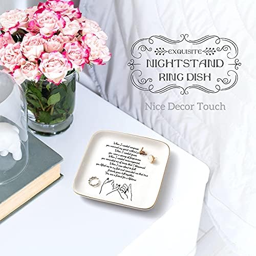 Best Friend Birthday Gifts for Women, Friendship Ceramic Jewelry Dish - Image 5